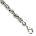 Load image into Gallery viewer, Stainless Steel Polished Textured Fancy Rope 8in BraceletSRB2317-8
