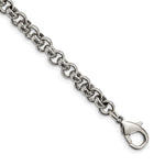 Load image into Gallery viewer, Stainless Steel Polished Textured Link 8.25in BraceletSRB2320-8.25
