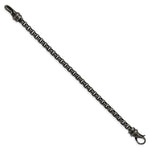 Load image into Gallery viewer, Stainless Steel Antiqued Box Chain 8.5 inch BraceletSRB2525-8.5
