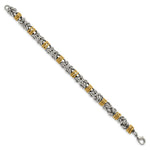 Load image into Gallery viewer, Stainless Steel Polished Yellow IP-plated 8.25in BraceletSRB2527-8.25
