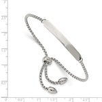 Load image into Gallery viewer, Stainless Steel Polished Adjustable ID BraceletSRB2557
