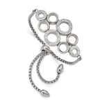 Load image into Gallery viewer, Stainless Steel Polished w/Preciosa Crystal Adjustable BraceletSRB2562
