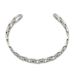 Load image into Gallery viewer, Stainless Steel Polished with Swarovski Crystals 14.50mm Circles BangleSRB2589
