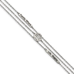 Load image into Gallery viewer, Stainless Steel Polished Enameled Family Tree 7in w/1in ext. BraceletSRB2610-7
