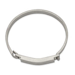 Load image into Gallery viewer, Stainless Steel Brushed ID Cuff 7.80mm BangleSRB2635
