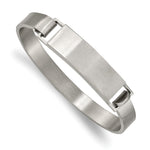 Load image into Gallery viewer, Stainless Steel Brushed ID Cuff 7.80mm BangleSRB2635
