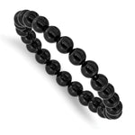 Load image into Gallery viewer, Black Agate Beaded Stretch BraceletSRB2845
