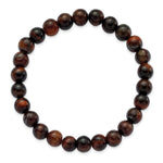 Load image into Gallery viewer, Red Tiger&#39;s Eye Agate Beaded Stretch BraceletSRB2850
