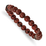 Load image into Gallery viewer, Sesame Red Agate Beaded Stretch BraceletSRB2851
