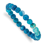 Load image into Gallery viewer, Blue Fire Agate Beaded Stretch BraceletSRB2859
