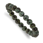 Load image into Gallery viewer, Green Eye Agate Beaded Stretch BraceletSRB2862
