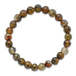 Load image into Gallery viewer, Black and Yellow Agate Beaded Stretch BraceletSRB2866
