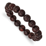 Load image into Gallery viewer, Black and Red Agate Beaded Stretch BraceletSRB2878
