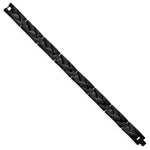 Load image into Gallery viewer, Stainless Steel Polished Black IP-plated  9in Link BraceletSRB3029-9
