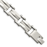 Load image into Gallery viewer, Stainless Steel Brushed &amp; Polished 8.5in BraceletSRB494-8.5
