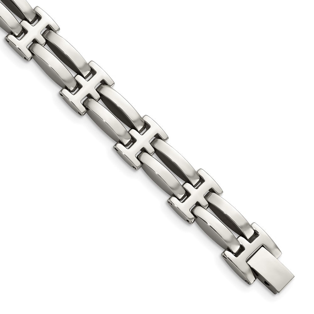 Stainless Steel Polished 8.5in BraceletSRB507-8.5