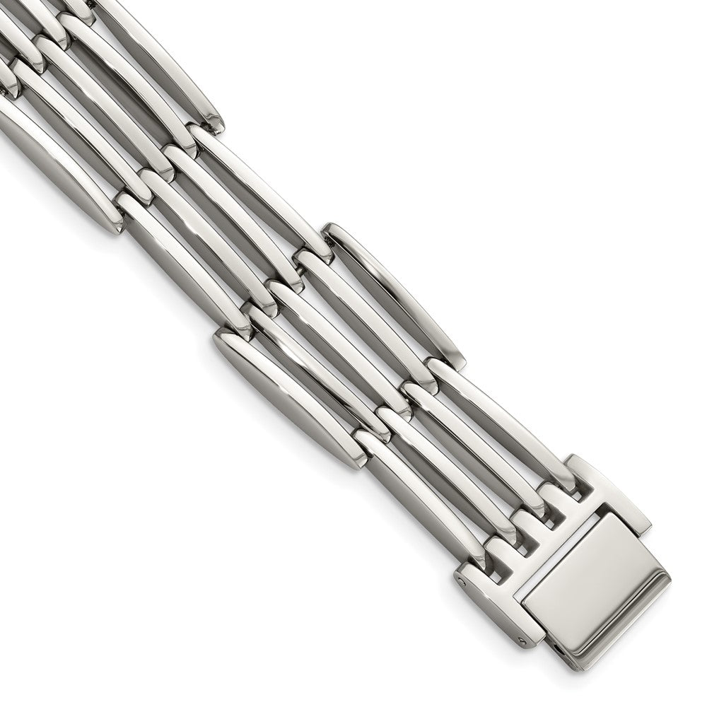 Stainless Steel Polished 8.5in BraceletSRB510-8.5