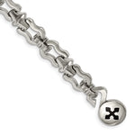 Load image into Gallery viewer, Stainless Steel Polished Magnetic Clasp 8.5in BraceletSRB512-8.5
