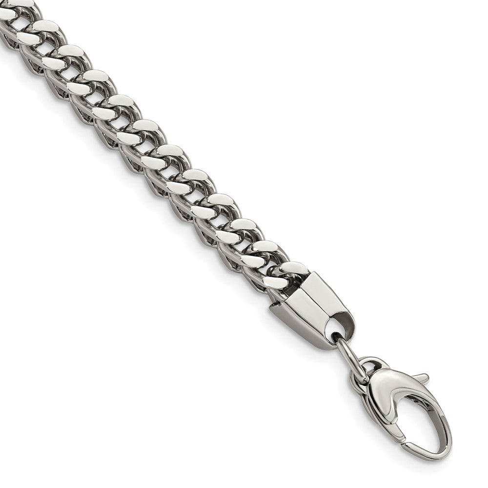Stainless Steel Franco Link 9in BraceletSRB518-9