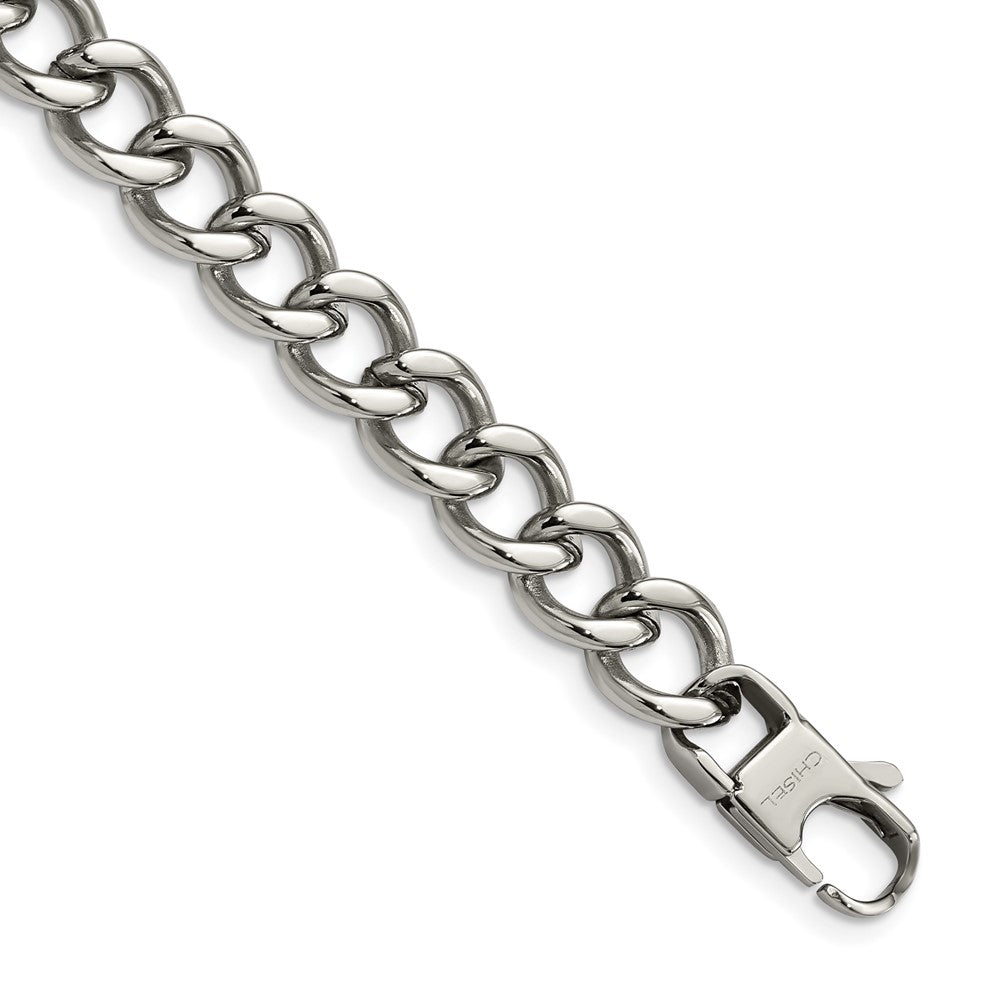 Stainless Steel Polished 8.5in BraceletSRB519-8.5