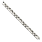 Load image into Gallery viewer, Stainless Steel Brushed and Polished 8.25in BraceletSRB520-8.5
