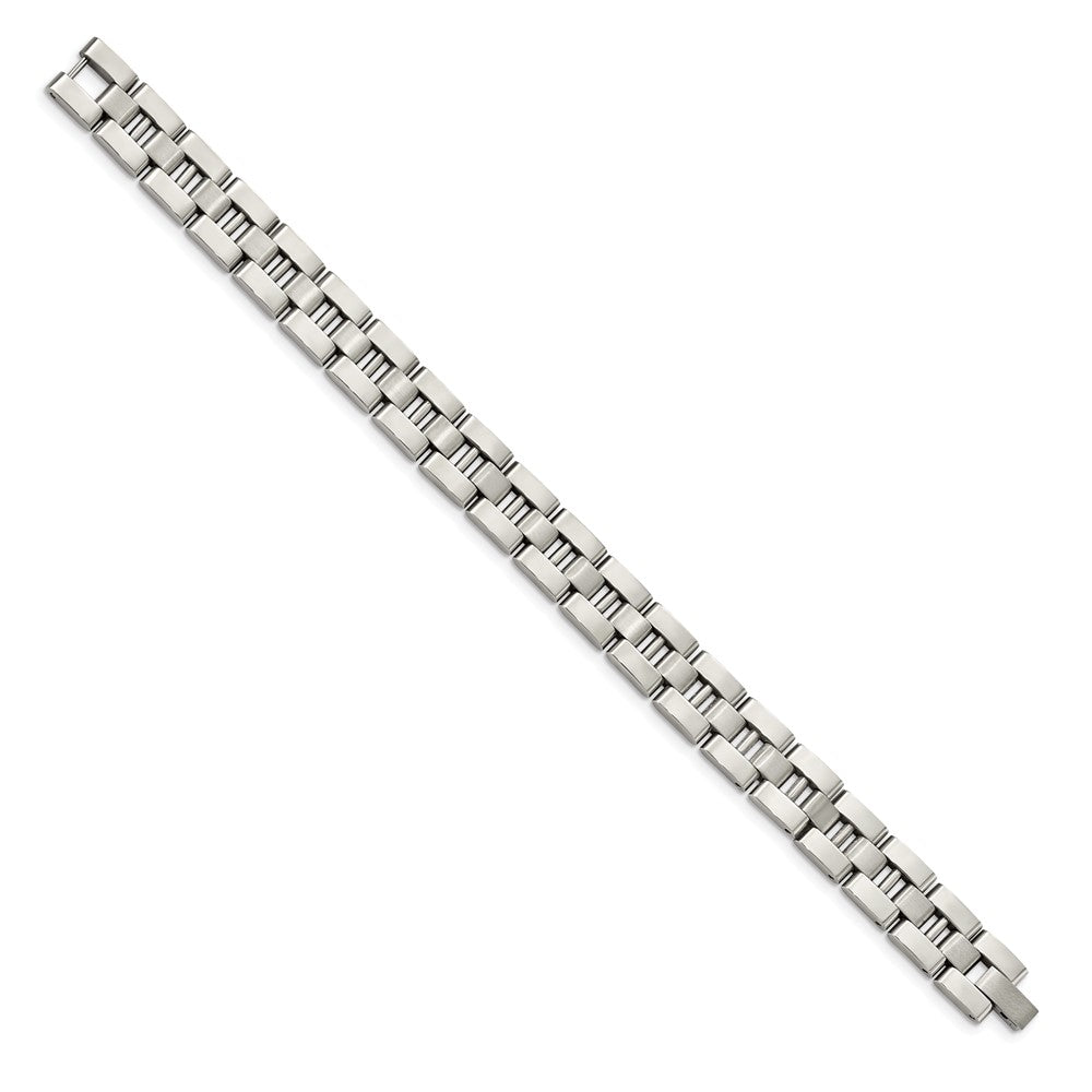 Stainless Steel Brushed and Polished 8.25in BraceletSRB520-8.5