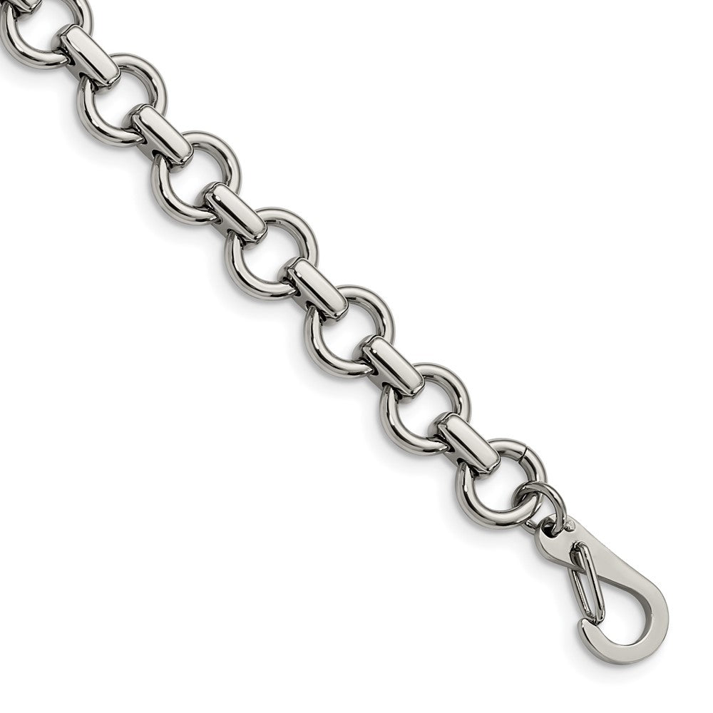 Stainless Steel Polished Links 8.25in BraceletSRB544-8.25