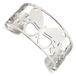 Load image into Gallery viewer, Stainless Steel Polished Butterfly Cuff BangleSRB605
