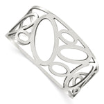 Load image into Gallery viewer, Stainless Steel Ovals Cuff BangleSRB676
