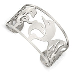 Load image into Gallery viewer, Stainless Steel Dolphins Cuff BangleSRB677
