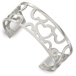 Load image into Gallery viewer, Stainless Steel Hearts Cuff BangleSRB679
