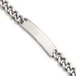 Load image into Gallery viewer, Stainless Steel ID Plate 8.5in Polished BraceletSRB787-8.5
