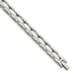 Load image into Gallery viewer, Stainless Steel White Ceramic 8in BraceletSRB800-8
