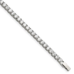 Load image into Gallery viewer, Stainless Steel CZ 7.5in BraceletSRB814-7.5
