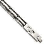 Load image into Gallery viewer, Stainless Steel IP Black-plated 8.25in BraceletSRB834-8.25
