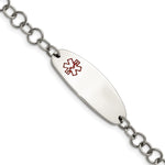 Load image into Gallery viewer, Stainless Steel Medical Jewelry 7.25in BraceletSRB843-7.25
