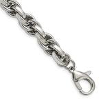 Load image into Gallery viewer, Stainless Steel Polished Oval Link 8.5in BraceletSRB845-8.5
