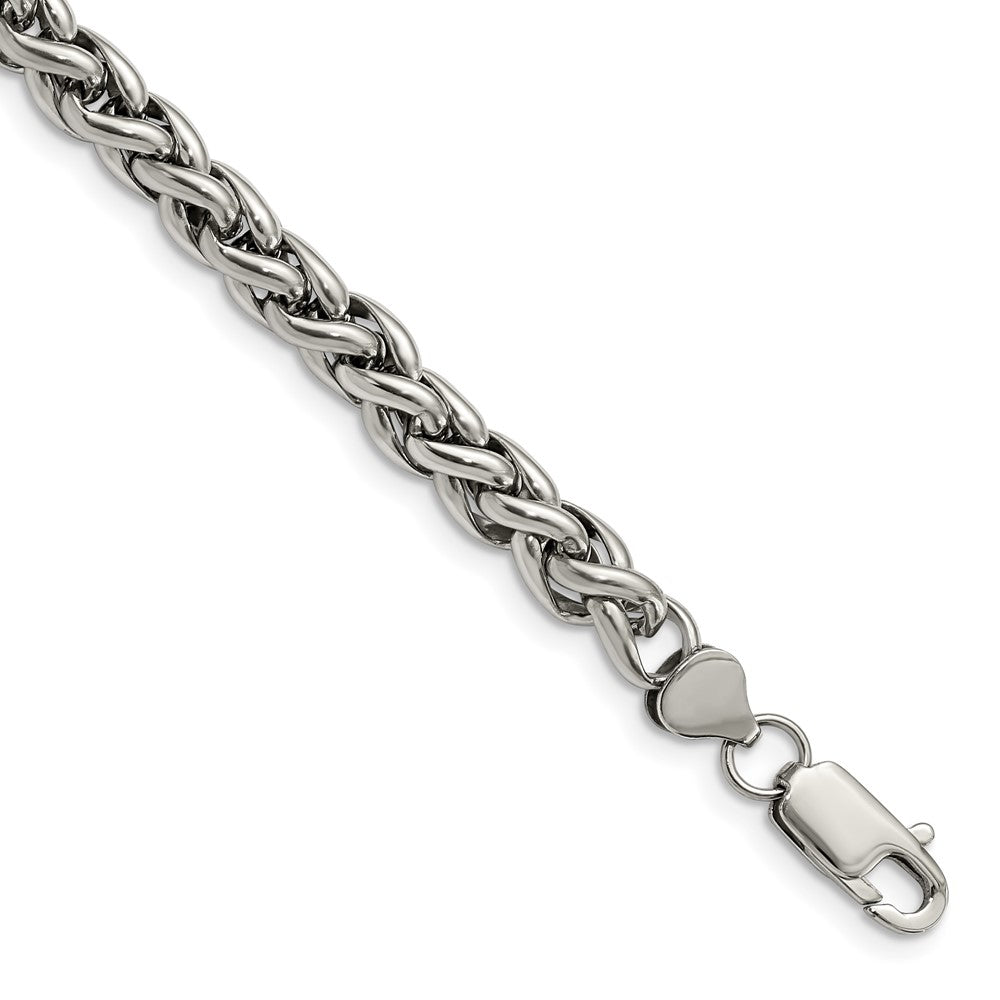 Stainless Steel Polished 8.5in BraceletSRB846-8.5