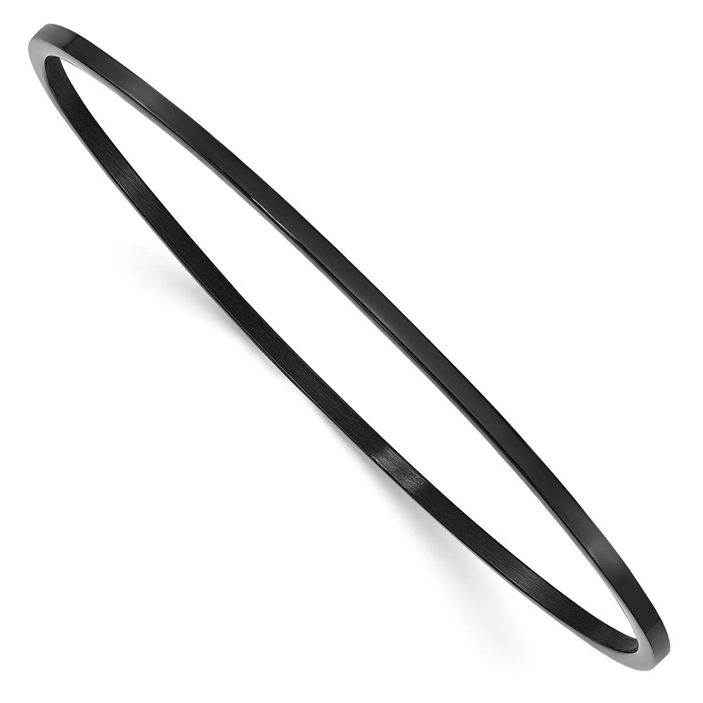 Stainless Steel Black IP Plated BangleSRB847BP