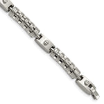 Load image into Gallery viewer, Stainless Steel Brushed &amp; Polished 8.75in BraceletSRB893-8.75
