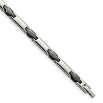 Load image into Gallery viewer, Stainless Steel &amp; Black Ceramic 7.5in BraceletSRB942-7.5

