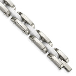 Load image into Gallery viewer, Stainless Steel &amp; White Ceramic 7.5in BraceletSRB943-7.5

