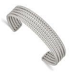 Load image into Gallery viewer, Stainless Steel Textured Cuff BangleSRB975
