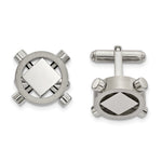Load image into Gallery viewer, Stainless Steel Brushed and Polished CufflinksSRC376
