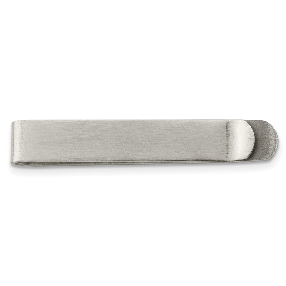 Stainless Steel Brushed Tie Bar / Money ClipSRM109