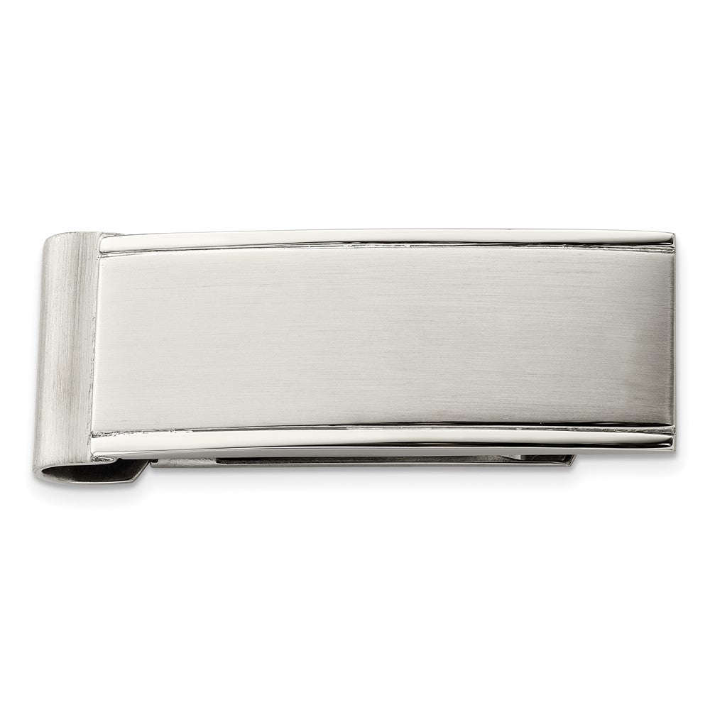 Stainless Steel Brushed and Polished Money ClipSRM119