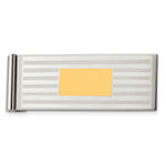 Load image into Gallery viewer, Stainless Steel Brushed and Polished Yellow IP-plated Money ClipSRM129
