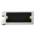 Load image into Gallery viewer, Stainless Steel Polished Yellow &amp; Black IP-plated Money ClipSRM141
