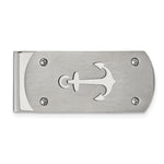 Load image into Gallery viewer, Stainless Steel Brushed and Polished Anchor Money ClipSRM194
