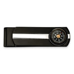 Load image into Gallery viewer, Stainless Steel Polished Black IP-plated Functional Compass Money ClipSRM203
